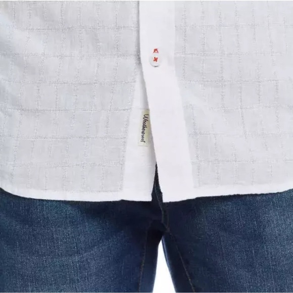 Weatherproof Vintage Men’s Washable Linen Short Sleeve Woven Shirt White XXL - Picture 4 of 9